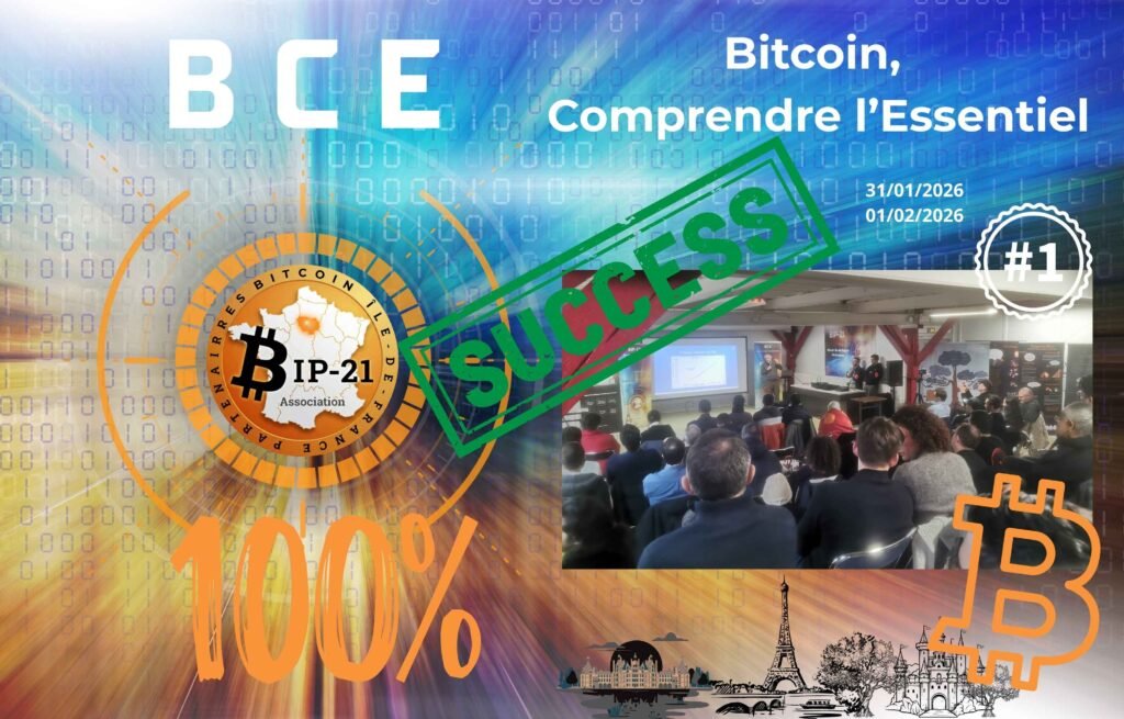 Le premier événement francilien 100 % Bitcoin organisé par BIP-21
